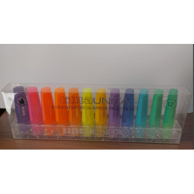 Evidenziatori Glimmer Palette Set Tinta Unita 12 varianti colore