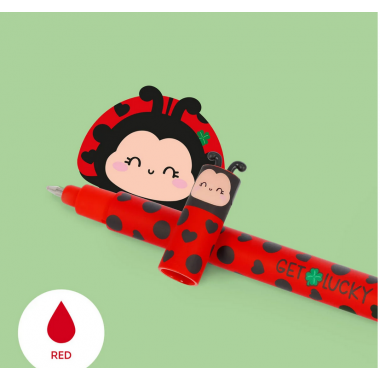 Penna Gel Cancellabile Ladybug "Get Lucky"
