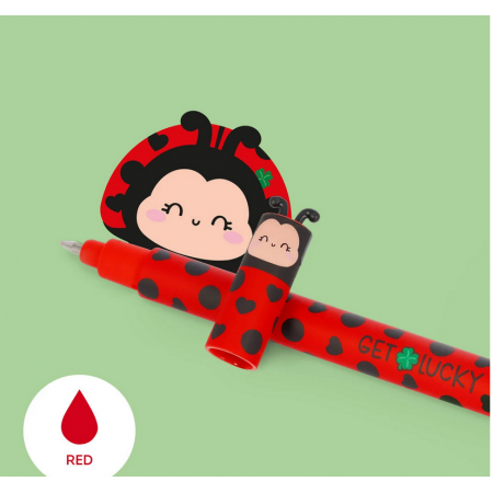 Penna Gel Cancellabile Ladybug "Get Lucky"
