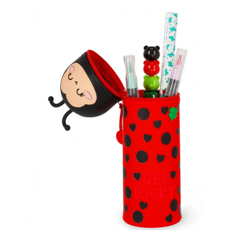 Astuccio 2-in-1 in Silicone Ladybug "Get Lucky" Kawaii Legami