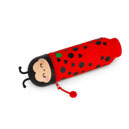 Astuccio 2-in-1 in Silicone Ladybug "Get Lucky" Kawaii Legami