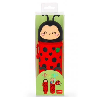 Astuccio 2-in-1 in Silicone Ladybug "Get Lucky" Kawaii Legami