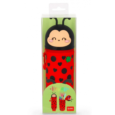 Astuccio 2-in-1 in Silicone Ladybug "Get Lucky" Kawaii Legami