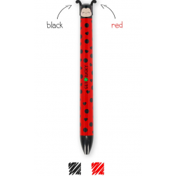 Penna a Sfera Due Colori Ladybug - Click&Clack Legami