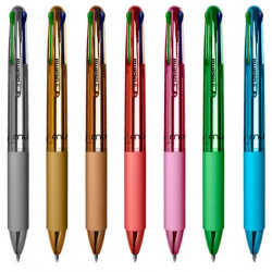 Penna a Sfera 4 Colori Osama Chrome
