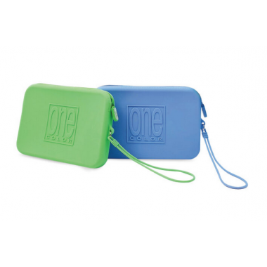 Bustina Medium con zip in silicone One Color