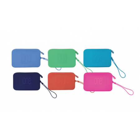 Bustina Medium con zip in silicone One Color