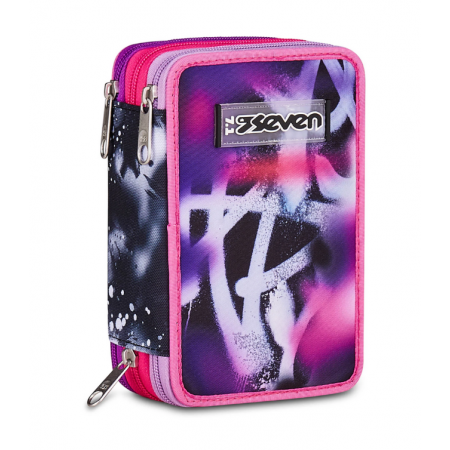 Astuccio 3 zip Seven Buzzy Note Girl