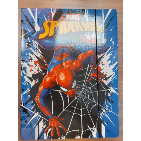 Cartellina Con Elastico Spiderman