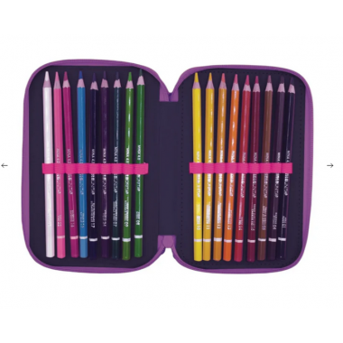 Astuccio 3 Zip Crazy Girl
