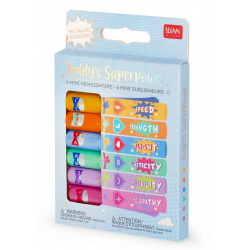 Set di 6 Mini Evidenziatori - Teddy's Superpower Legami
