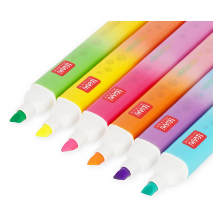 Set di 6 Evidenziatori Doppia Punta Kitty - Meow Legami