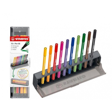 Set da scrivania Stabilo Point 68
