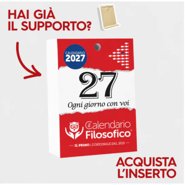 Calendario Filosofico delle donne 2027 - A6 piccolo 10x14 CM - inserto