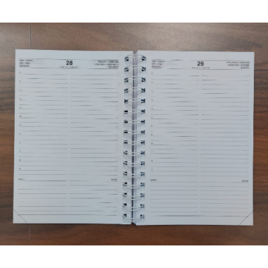 Agenda giornaliera spiralata 2027...