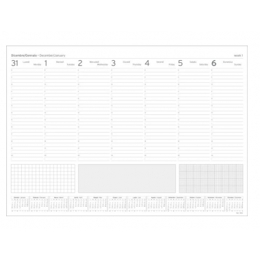 Planner settimanale da tavolo