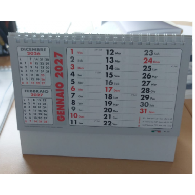 Calendario da tavolo 2027 Intempo