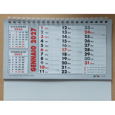 Calendario da tavolo 2027 Intempo