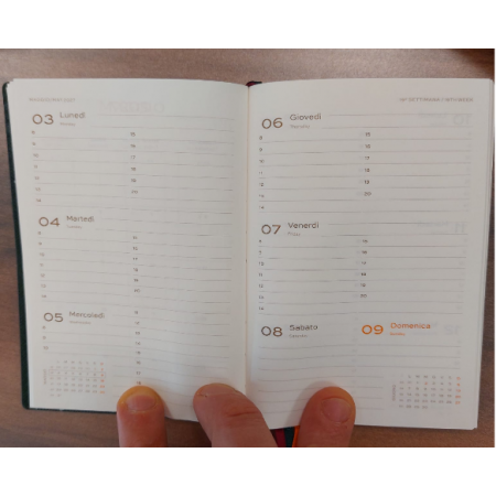 Agenda Settimanale 2027 Campo Marzio 9x13cm