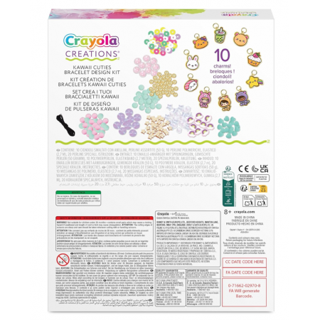 CRAYOLA Creations – Set Crea i Tuoi Braccialetti Kawaii