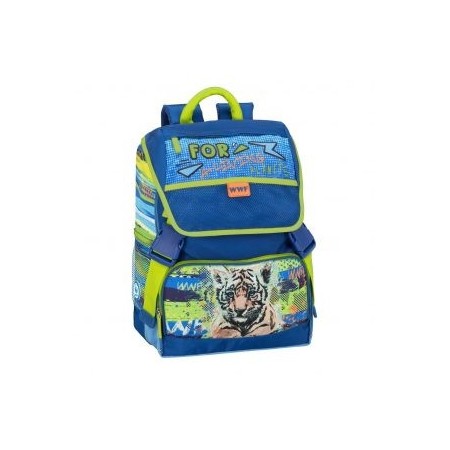 Zaino + Astuccio A 3 Zip Scuola Estensibile WWF Zaino + Astuccio A 3 Zip Scuola Estensibile WWF