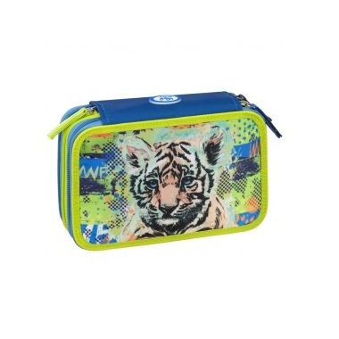 Zaino + Astuccio A 3 Zip Scuola Estensibile WWF Zaino + Astuccio A 3 Zip Scuola Estensibile WWF