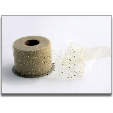 Nastro in tulle con brillantini 7 x 50 Nastro in tulle con brillantini 7 x 50