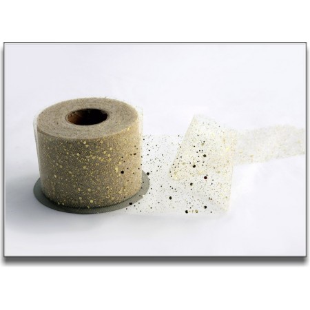 Nastro in tulle con brillantini 7 x 50 Nastro in tulle con brillantini 7 x 50