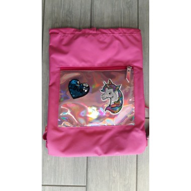 Soft Backpack Unicorno Rosa SJ Gang - Seven