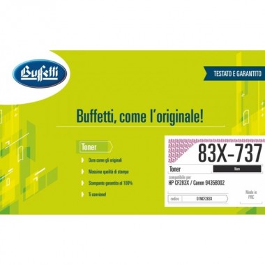 Toner HP - Compatibile 83X - 737 Nero