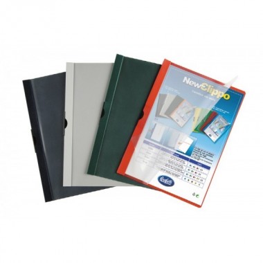 Cartellina con clip colori coprenti - 30 fogli