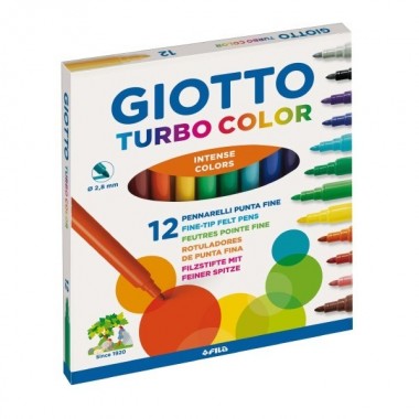 Pennarelli Giotto Turbo Color - 12 pezzi
