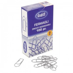 Fermagli zincati - n. 2 - 26 mm