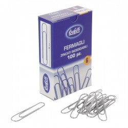 Fermagli zincati - n.6 - 58 mm