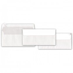 Buste commerciali senza finestra - 11 x 23 cm - 500 buste