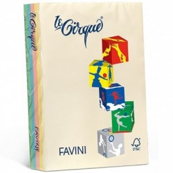 Carta Le Cirque - colori tenui - 5 colori - 80 g - Favini