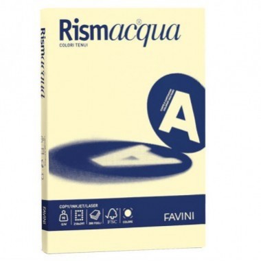 Carta Rismacqua - colori tenui - 90 g - Giallo chiaro - Favini