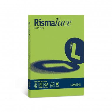 Carta Rismaluce - colori forti - 90 g - Verde pistacchio - Favini
