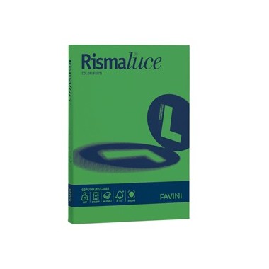 Carta Rismaluce - colori forti - 90 g - Verde - Favini