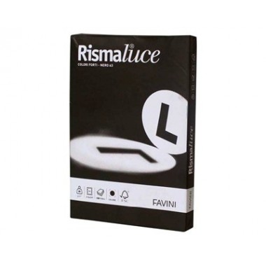 Carta Rismaluce - colori forti - 200 g - Nero - Favini