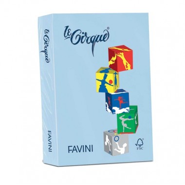 Carta Le Cirque - colori tenui - 80 g - Azzurro - Favini