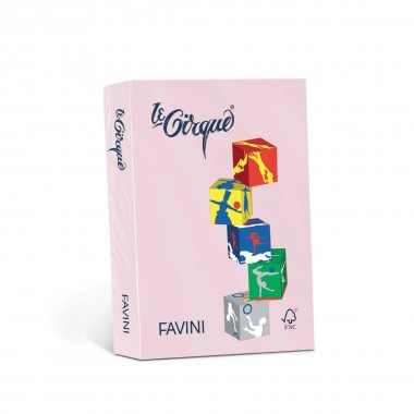 Carta Le Cirque - colori tenui - 80 g - Rosa - Favini
