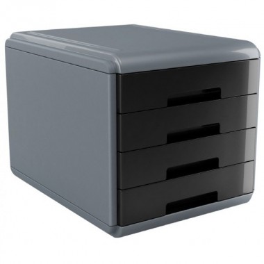 Cassettiera 4 cassetti Plastic Desk