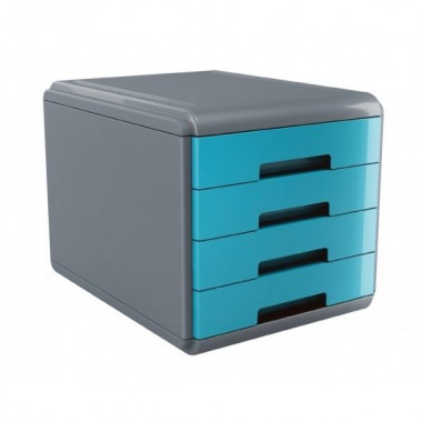 Cassettiera 4 cassetti Plastic Desk