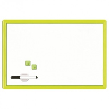 Lavagna magnetica bianca cornice colorata - 40 x 60 cm