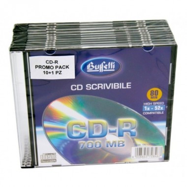 CD-R scrivibile - 700 MB - Slim case - Silver