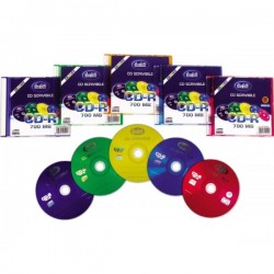 CD-R scrivibile - 700 MB - Crystal colorata