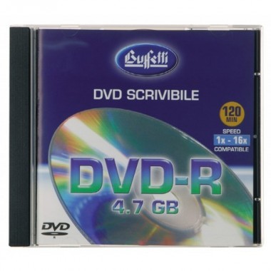 DVD-R scrivibile - 4,7 GB - jewel case - silver