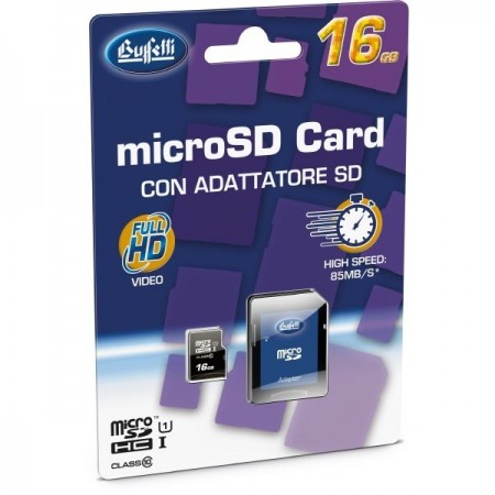 MicroSD con adattatore - 16 GB