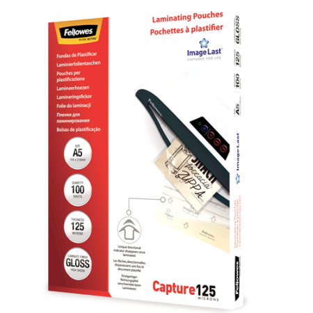 Pouches per plastificatrici - A5 - 125 microns - Fellowes